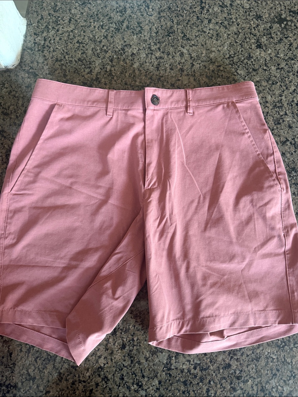 Marine Layer coral Flat-Front Chino Shorts